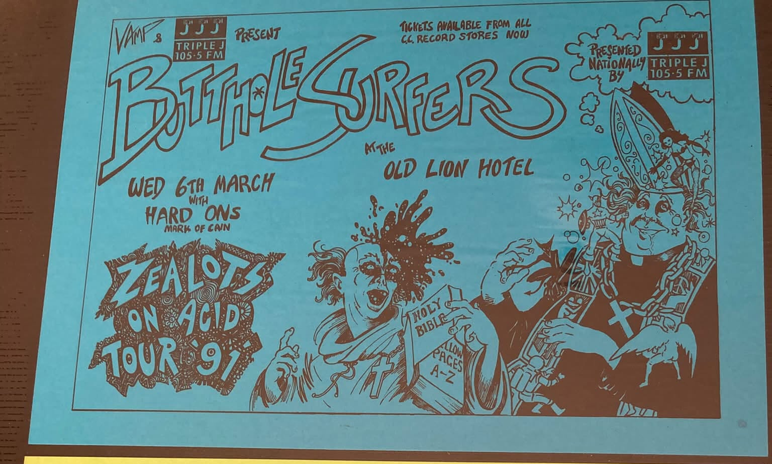 BUTTHOLE SURFERS 1991 ヴィンテージポスター BUTTHOLE SURFERS 1991 ヴィンテージポスター 1991 BUTTHOLE SURFERS
