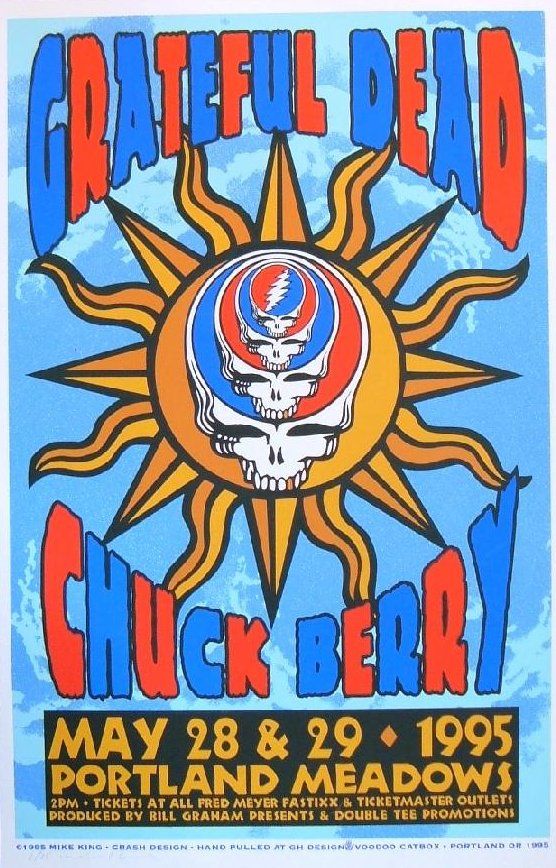 Grateful Dead, Chuck Berry Portland 95 Multiple Artists | Color