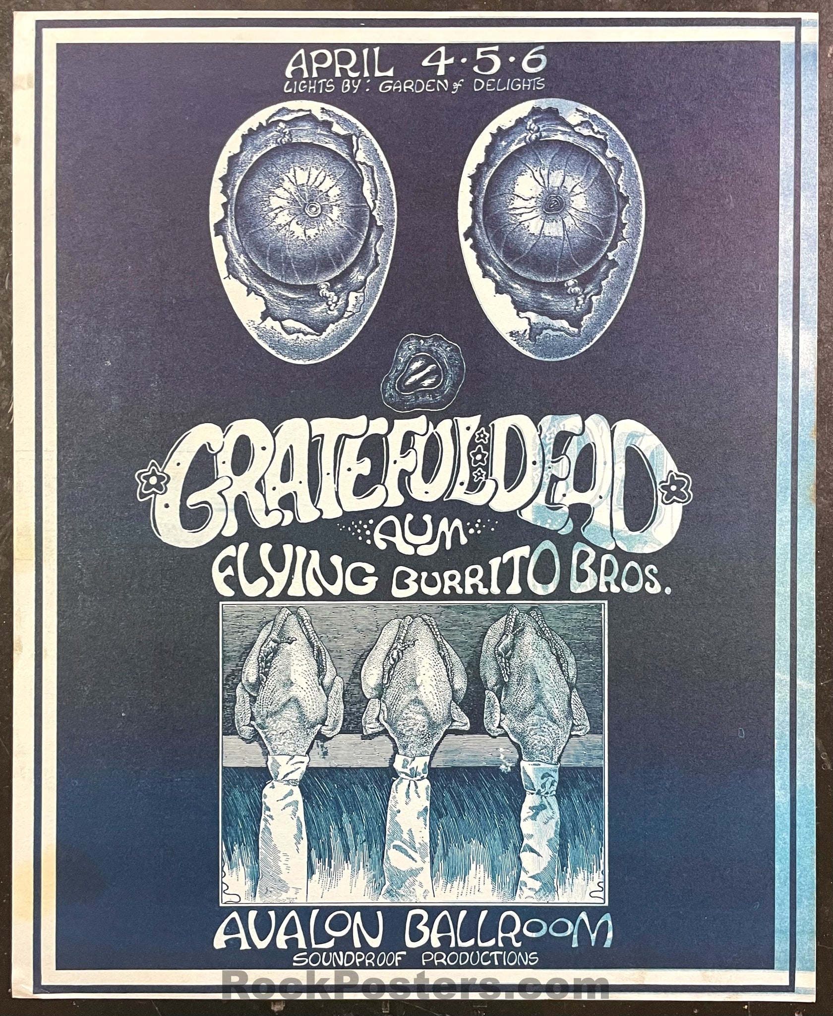 Poster Grateful Dead San Francisco - 40x60cm - Vintage Style - Neuf