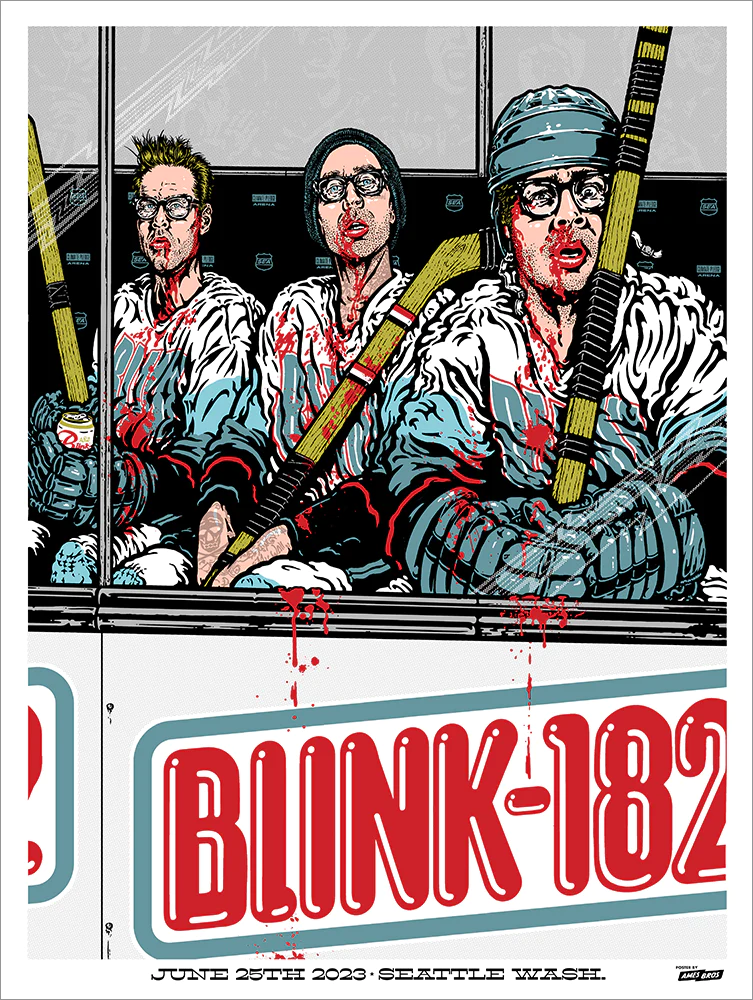 blink-182 Seattle 23 Ames Bros | PosterDrops.com