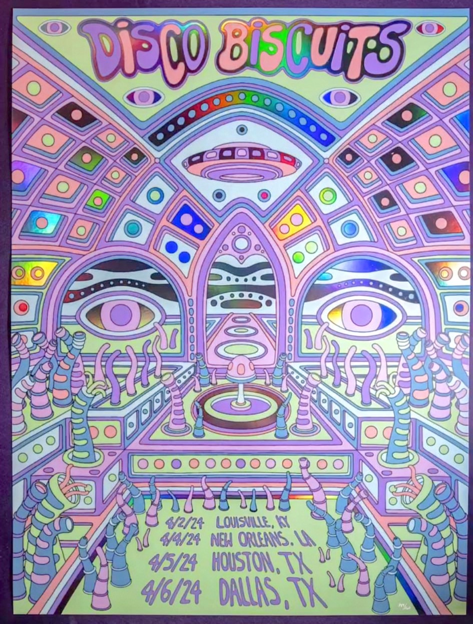 The Disco Biscuits Multiple Cities 24 Pack | PosterDrops.com