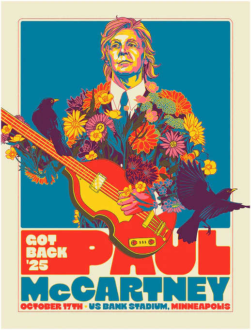 Paul McCartney Minneapolis 25 Taylor | PosterDrops.com