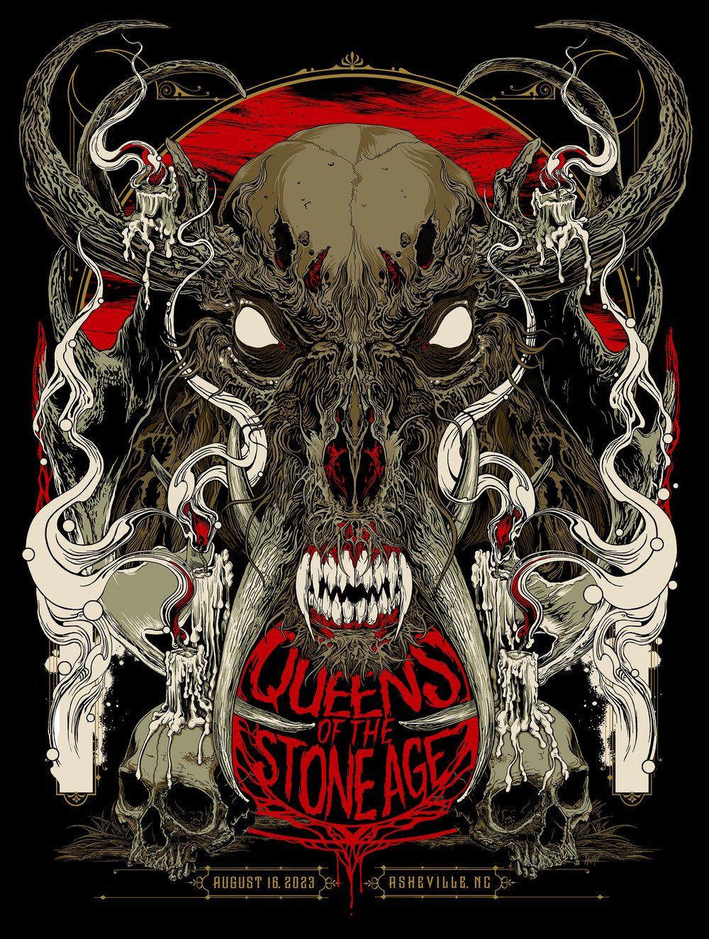 Queens of the Stone Age Asheville 23 Carin A. Hazmat | PosterDrops.com
