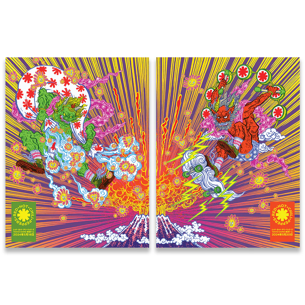 Red Hot Chili Peppers N1 Tokyo 24 Shimizu | 2-Print Set Edition