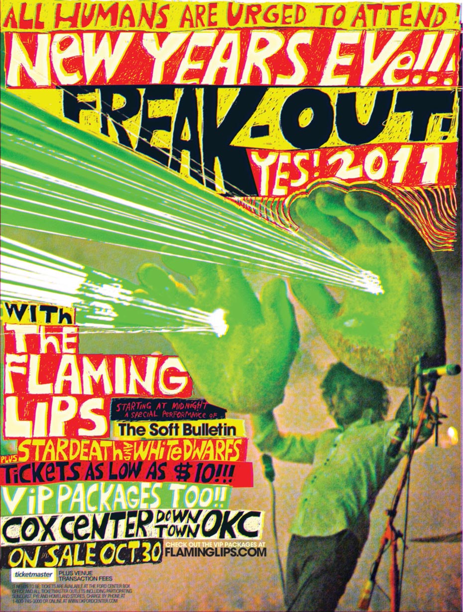 【激レア】FLAMING LIPS 1994年ライブポスター オリジナル Flaming Lips – 1994 Ok.City State Fair Arena Wayne Coyne