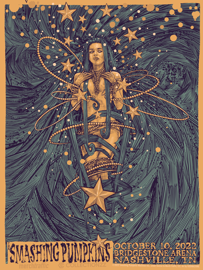 The Smashing Pumpkins Nashville 22 Godmachine | PosterDrops.com